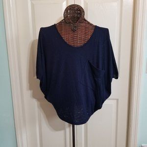 Moon Kiss Oversize Pullover Batwing Top - XL